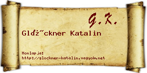 Glöckner Katalin névjegykártya